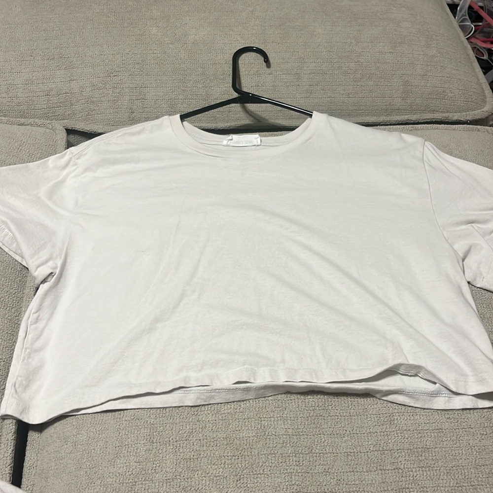 White crop top